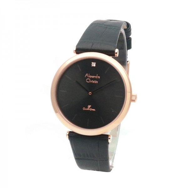 Alexandre Christie AC 8577 Rosegold Black Lady LHLRGBA